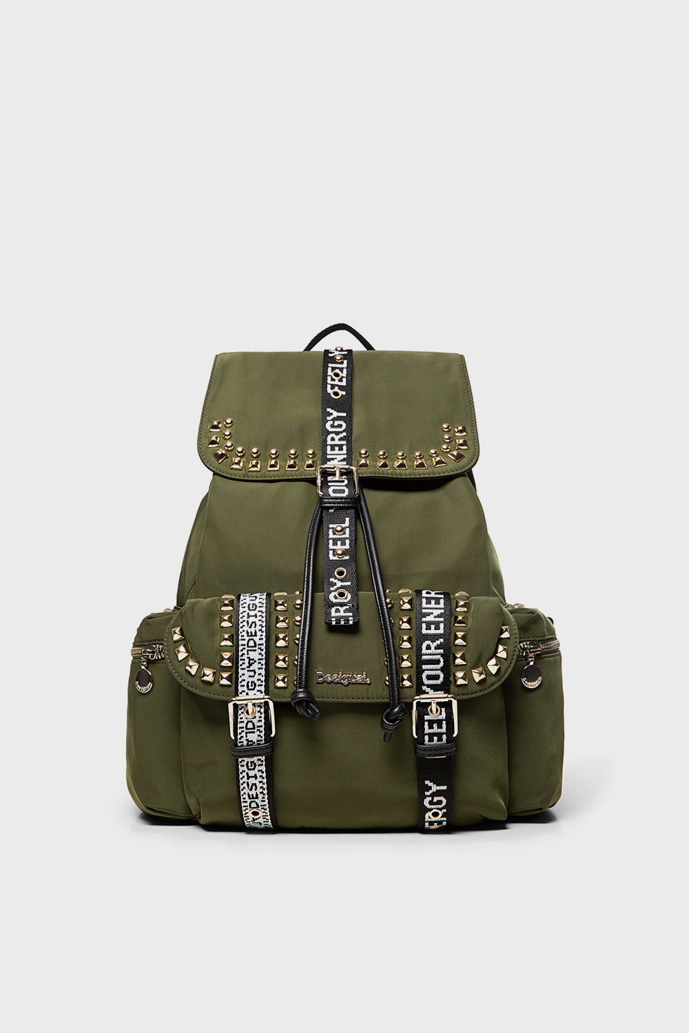 Green studs backpack